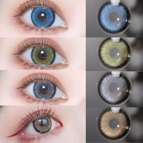 3-Tone Colored Contact Lenses | Complete Kit with Solution Included