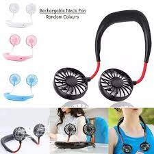 Neck Fan | Rechargeable, 3-Speed Wearable Cooler for Sports, Kitchen & Travel